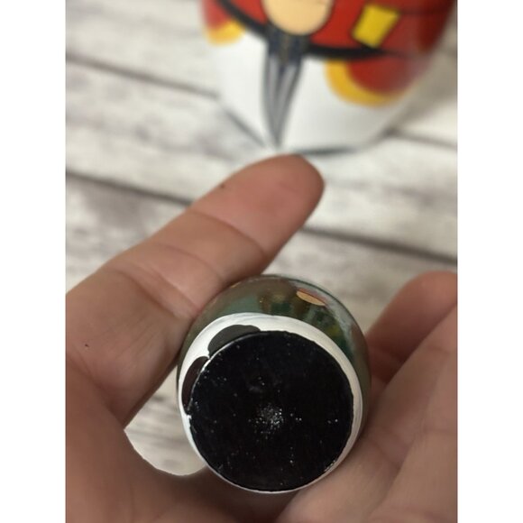 Hand Painted Christmas Nutcracker Nesting Dolls 5 Pc - Picture 8 of 13